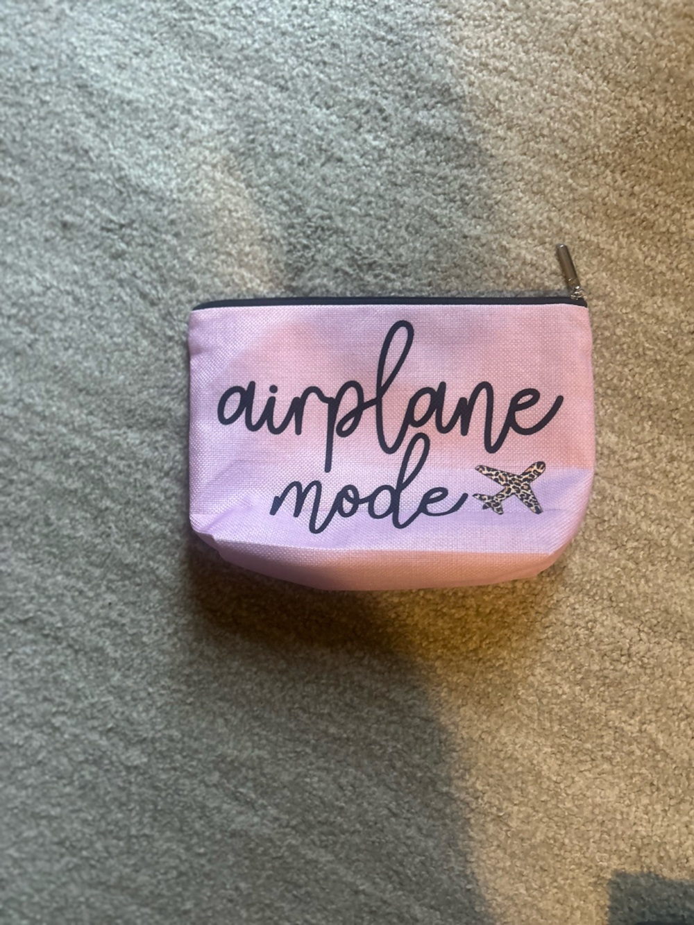 Airplane Mode Pink Cosmetic Pouch